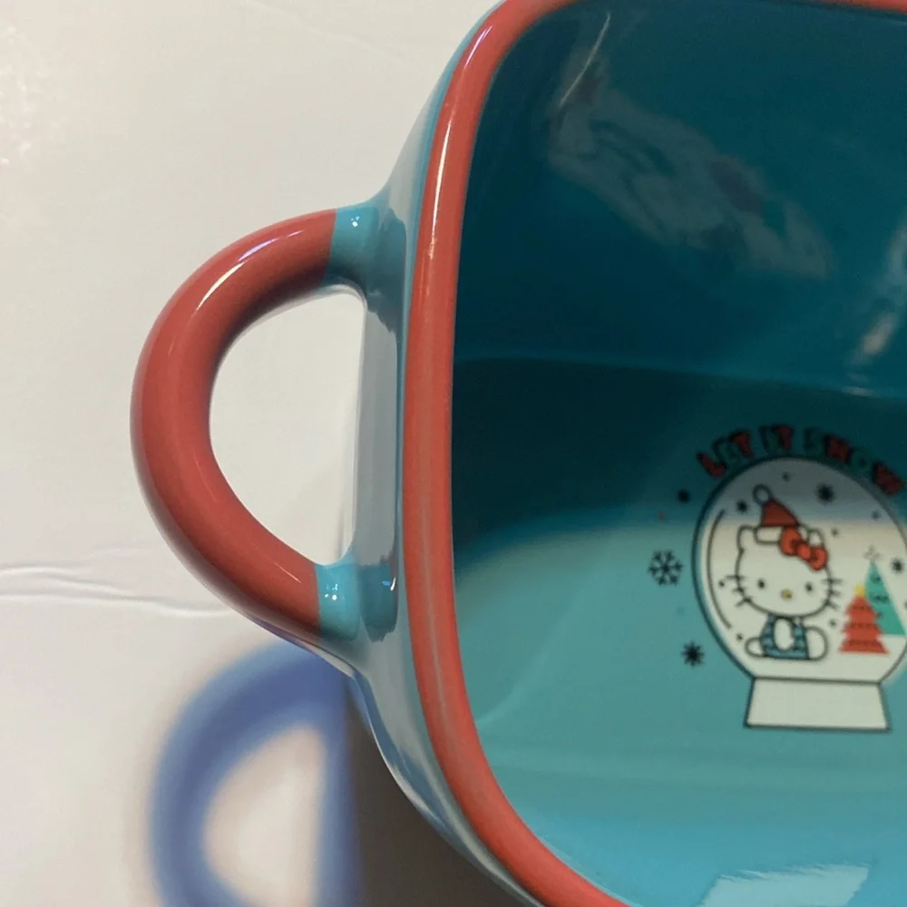 Hello Kitty blue Ceramic Baking Dish - Features design for the holiday.